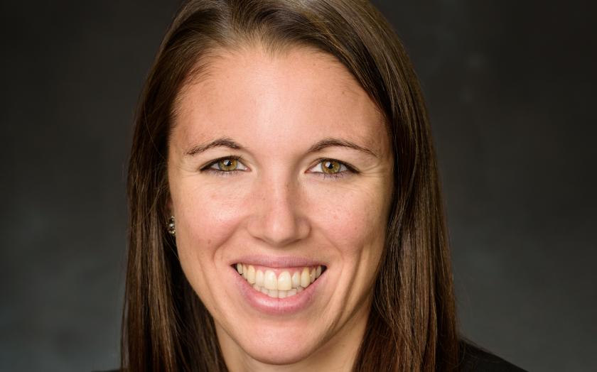 Portrait of Marissa Gray with a gray background