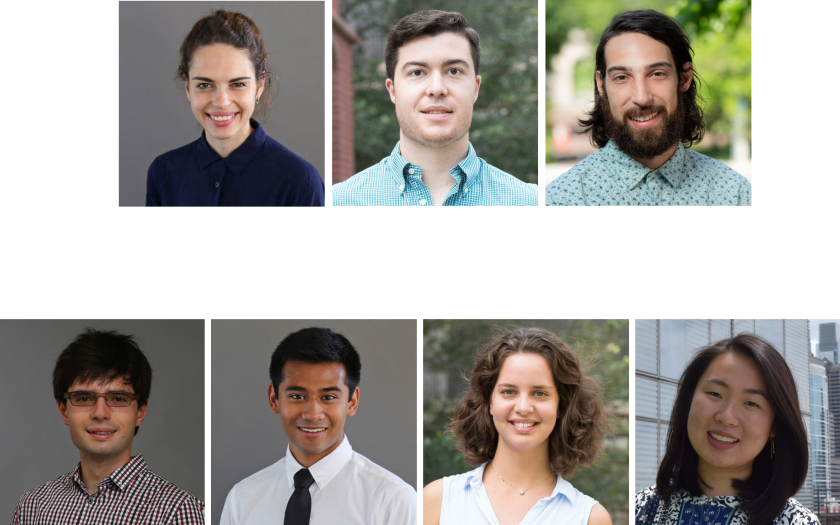 Seven PhD Students headshots arranged in a grid