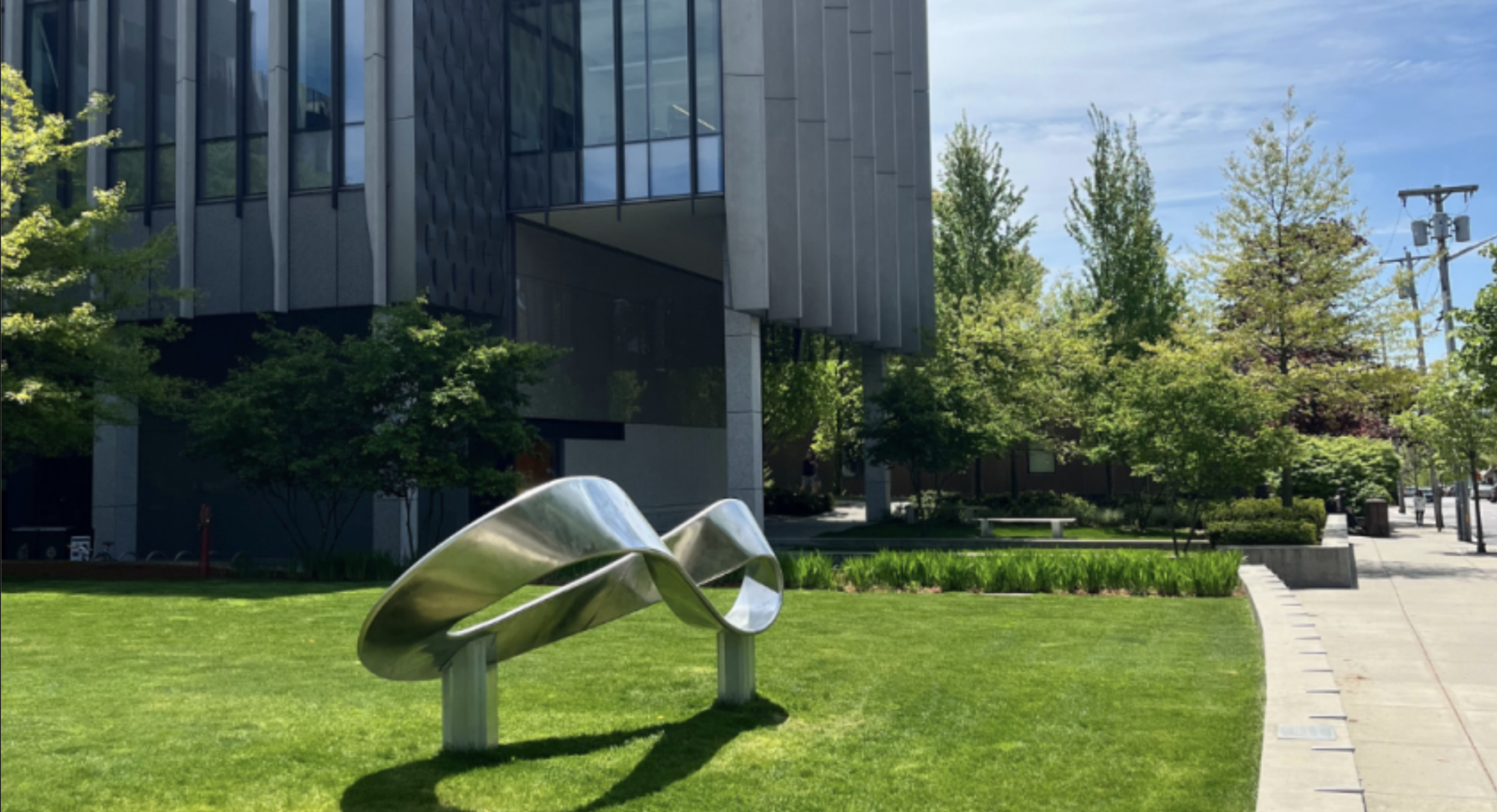 A Sculpture outside the Engineering Resource Center